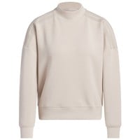 adidas Women's Long Sleeve Mock Layered Golf Shirt, Beige