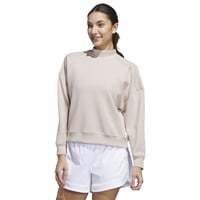 adidas Women's Long Sleeve Mock Layered Golf Shirt, Beige