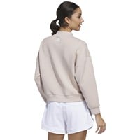 adidas Women's Long Sleeve Mock Layered Golf Shirt, Beige