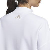 adidas Women's Long Sleeve Mock Layered Golf Shirt, White