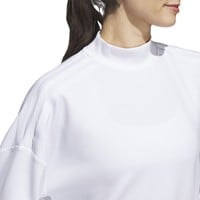 adidas Women's Long Sleeve Mock Layered Golf Shirt, White