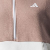 adidas Women's Colorblock 1/4 Zip Golf Pullover, Beige