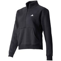adidas Women's Colorblock 1/4 Zip Golf Pullover, Black