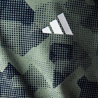 adidas Junior Script Print Golf Polo, Green