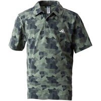 adidas Junior Script Print Golf Polo