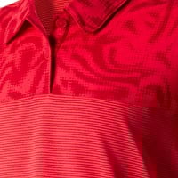 adidas Junior G Club Colorblock Golf Polo, Red