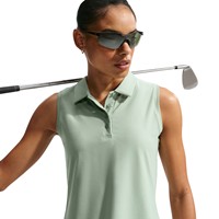 NIKE Women's Victory Sleeveless Golf Polo, Light Green