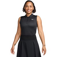 NIKE Women's Victory Stripe Sleeveless Golf Polo