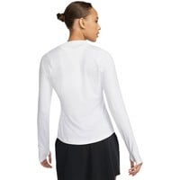 NIKE Women's Victory Dri Fit UV Long Sleeve Print Golf Top, White