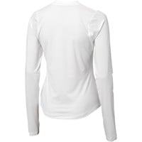 NIKE Women's Victory Dri Fit UV Long Sleeve Print Golf Top, White