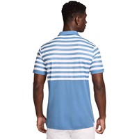 NIKE Men's Victory Colorblock Stripe Golf Polo, Blue
