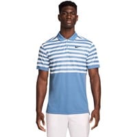 NIKE Men's Victory Colorblock Stripe Golf Polo, Blue