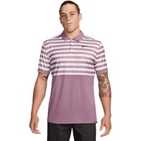 NIKE Men's Victory Colorblock Stripe Golf Polo, Purple