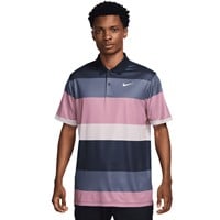NIKE Men's DF Victory Bold Stripe Golf Polo, Purple
