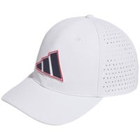 adidas Hydrophobic 2.0 Tour Golf Hat, White/Red/Blue