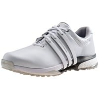 adidas Men's Tour360 25 Spikeless Golf Shoes, White/Silver