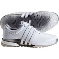 adidas Men's Tour360 25 Spikeless Golf Shoes, White/Silver