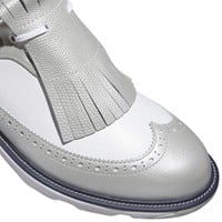 adidas Women's MC Zoysia Spikeless Golf Shoes, Silver/White