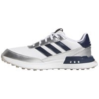 adidas Women's S2G SL Leather Golf Shoes, White/Dark Blue