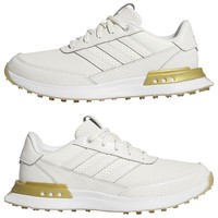 adidas Women's S2G SL Leather Golf Shoes, White/Gold