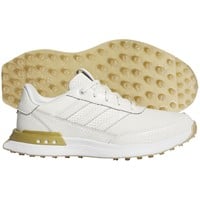 adidas Women's S2G SL Leather Golf Shoes, White/Gold