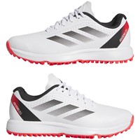 adidas Junior adizero ZG25 SL Golf Shoes, White/Red