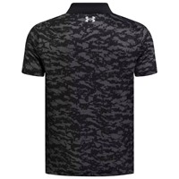 Under Armour Junior Matchplay Printed Golf Polo, Black
