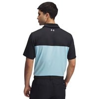 Under Armour Men's T2G Colorblock Golf Polo, Black/White