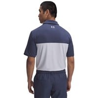 Under Armour Men's T2G Colorblock Golf Polo, Grey/Pink