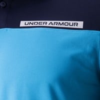 Under Armour Men's T2G Colorblock Golf Polo, Navy/White