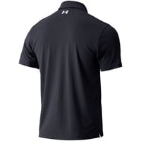Under Armour Men's T2G Pique Golf Polo, Black/White