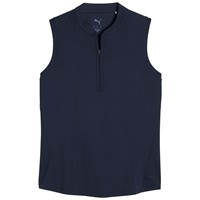 Puma Women's Aerlon Sleeveless Mock Golf Top, Navy