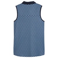 Puma Women's Cloudspun Scallop Sleeveless Golf Polo, Navy