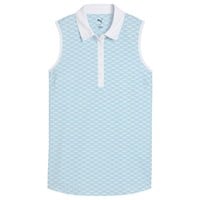 Puma Women's Cloudspun Scallop Sleeveless Golf Polo