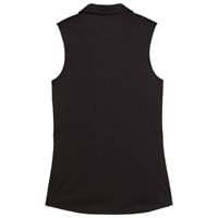 Puma Women's Pure 2.0 Sleeveless Golf Polo, Black