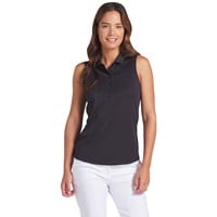 Puma Women's Pure 2.0 Sleeveless Golf Polo, Black