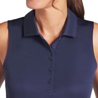 Puma Women's Pure 2.0 Sleeveless Golf Polo, Navy