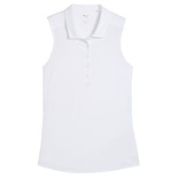Puma Women's Pure 2.0 Sleeveless Golf Polo, White