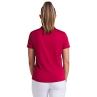 Puma Women's Pure 2.0 Golf Polo, Dark Red/White