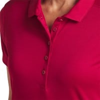 Puma Women's Pure 2.0 Golf Polo, Dark Red/White