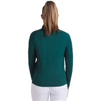 Puma Women's Pure 2.0 1/4 Zip Golf Pullover, Dark Green