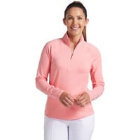 Puma Women's Pure 2.0 1/4 Zip Golf Pullover, Pink