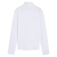 Puma Women's Pure 2.0 1/4 Zip Golf Pullover, White