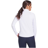 Puma Women's Pure 2.0 1/4 Zip Golf Pullover, White