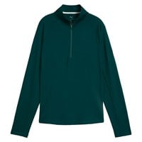 Puma Women's Pure 2.0 1/4 Zip Golf Pullover, Dark Green