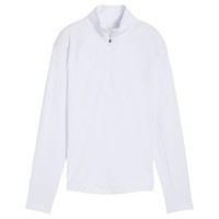 Puma Women's Pure 2.0 1/4 Zip Golf Pullover, White