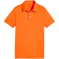 Puma Junior Pure 2.0 Solid Golf Polo, Orange