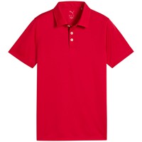 Puma Junior Pure 2.0 Solid Golf Polo, Red