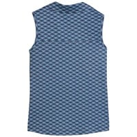 Puma Junior Scallop Sleeveless Golf Polo, Navy