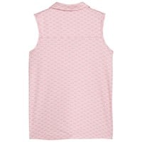 Puma Junior Scallop Sleeveless Golf Polo, Pink